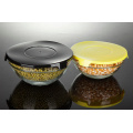 Haonai hot sale high quality 5pcs glass bowl set